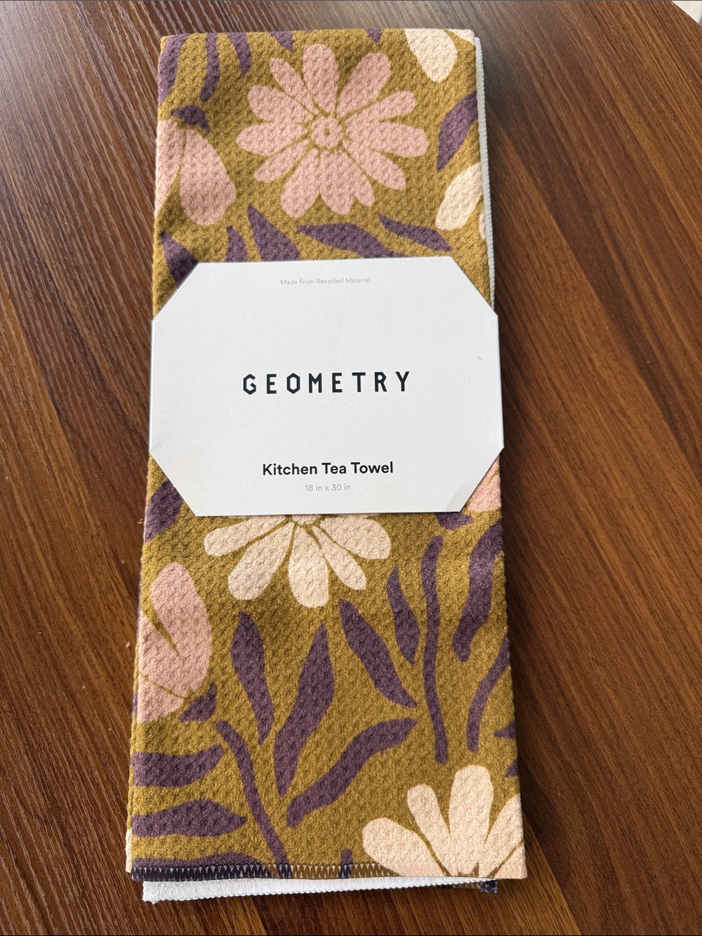 Geometry Sweet Meadowlane tea towel